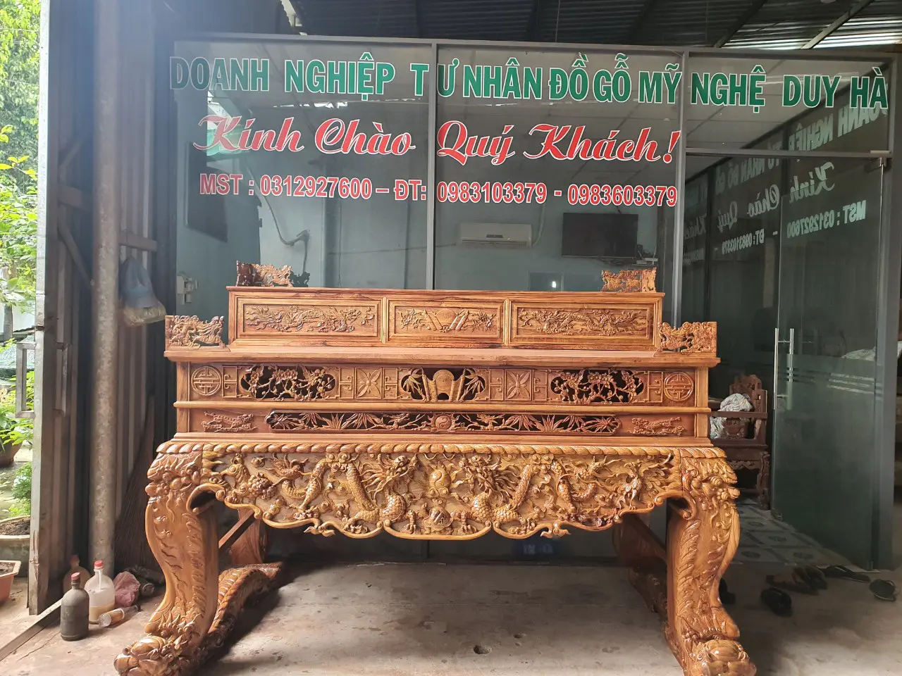 Bộ Bàn Thờ Gỗ Cẩm Vip - Dogoduyha.com